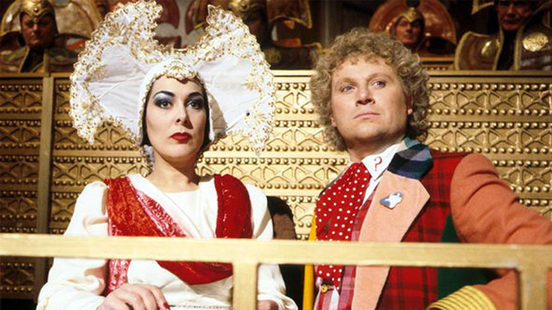 Trials! Intrigue! Fabulous headgear! Colin Baker! “Trial of a Timelord” has it all.